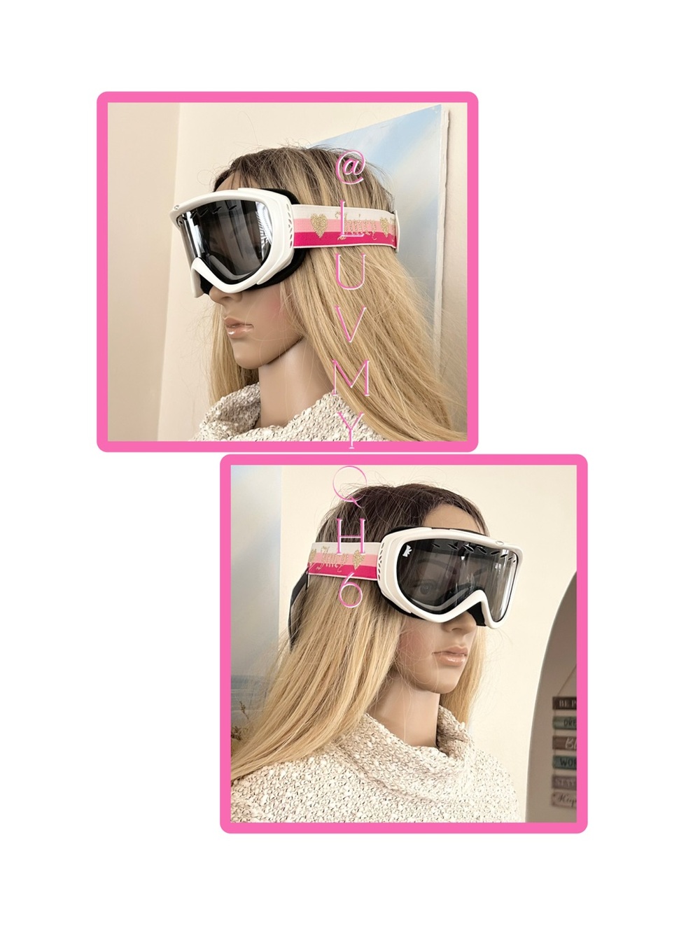 Juicy Couture "Downhill" Series Ski/ Boarding Goggles